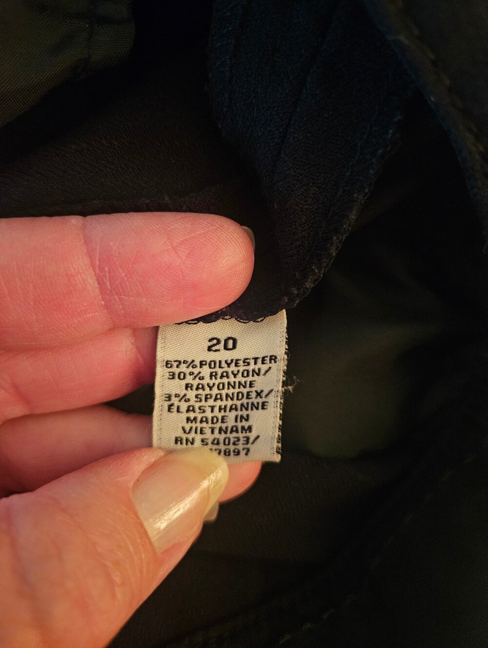 Black Stretch Slacks - Picture 4 of 5